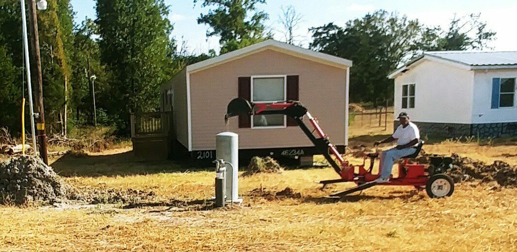 Eyeka Davis has construction started to install a new septic system