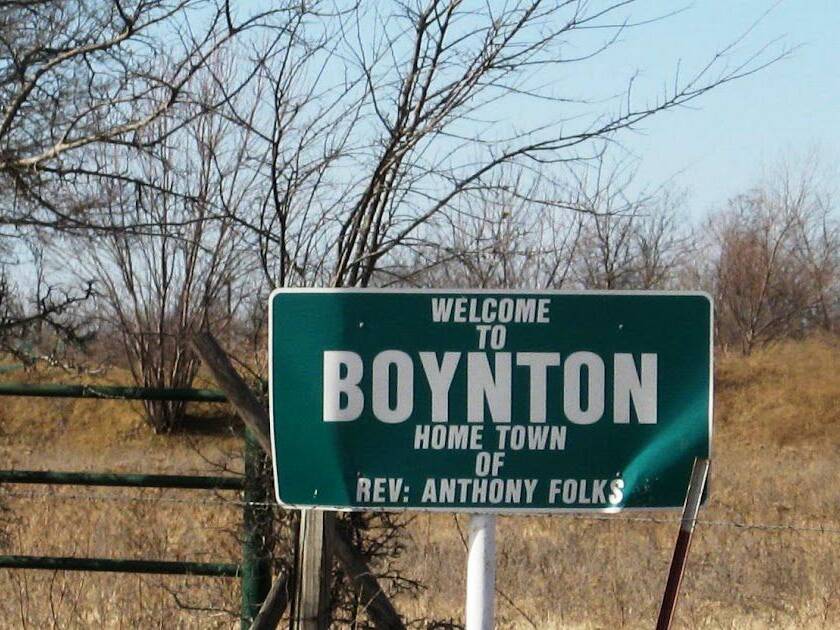 Boynton city sign
