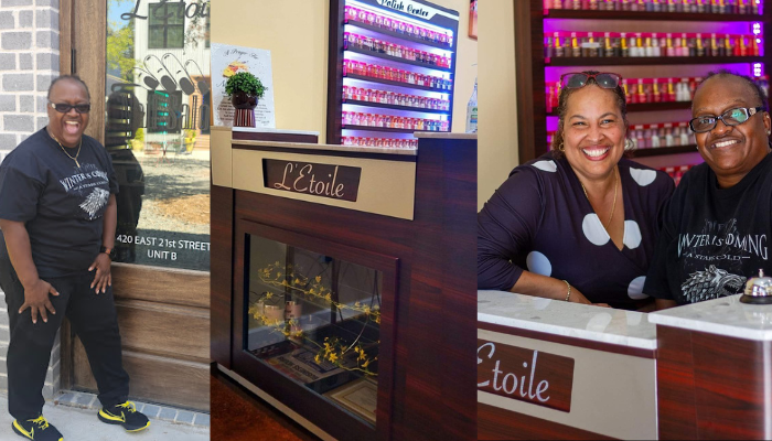 Sheila Johnson owns L’Etoile Nail Salon in Little Rock, AR and she came to Communities Unlimited for a small business loan to open her business
