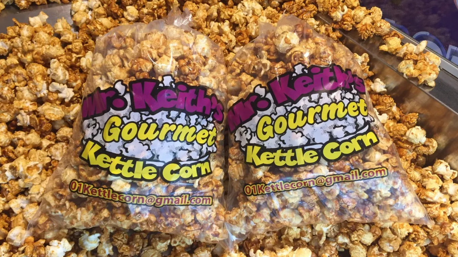Mr. Keith's Kettlecorn has seven core flavors of butter, sweet & salty caramel, caramel corn, the Little Rock mix, white cheddar, yellow cheddar and caramel pecan