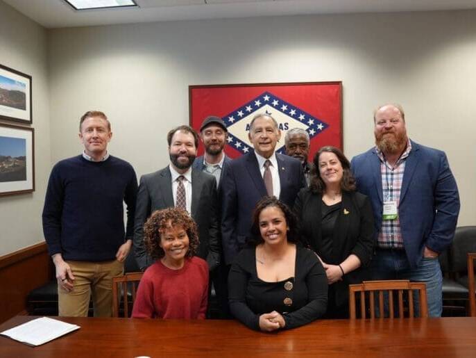 Liz and JoJo from WSBZ Farms met with Arkansas Senator John Boozman in Washington, D.C., in February 2025. As active members of the National Sustainable Agriculture Coalition (NSAC), they participated in multiple meetings on Capitol Hill, advocating for policies that support sustainable farming and rural communities.