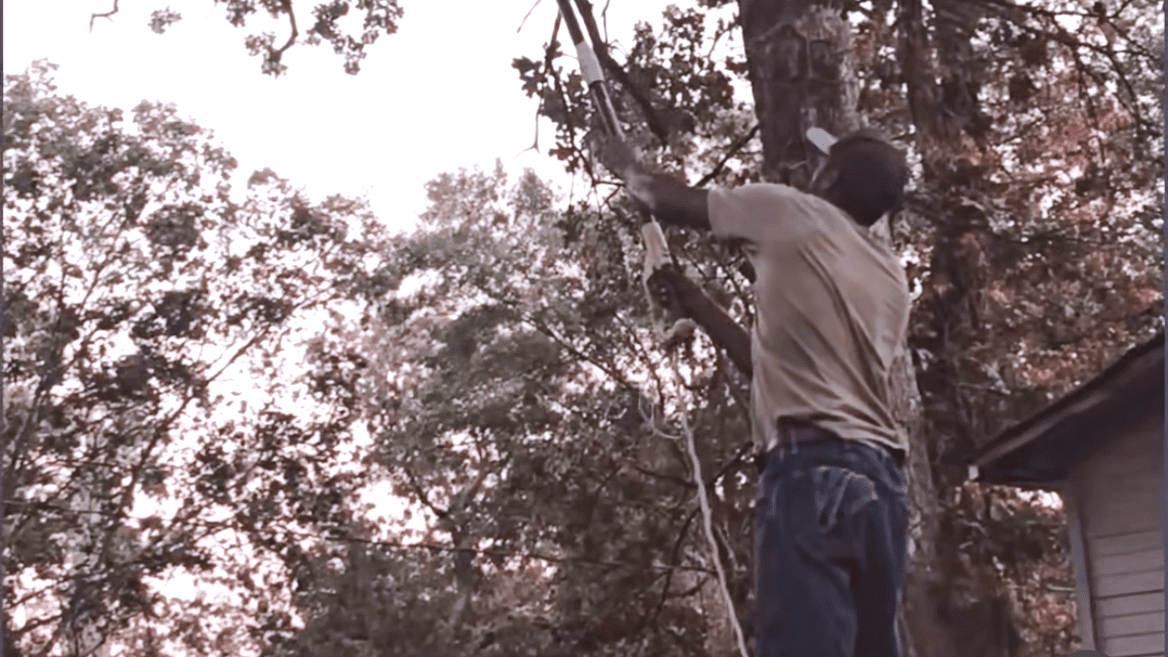 Su medida es más sencilla: un tocón eliminado, luego otro, un trozo de tierra recuperado cada vez.