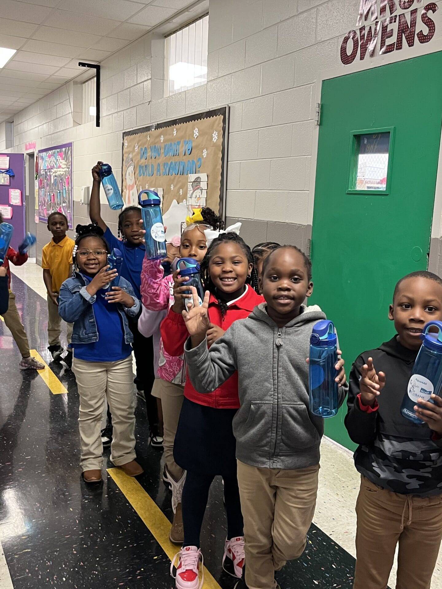 For many of them, this was the first time they could remember using a working water fountain at school.