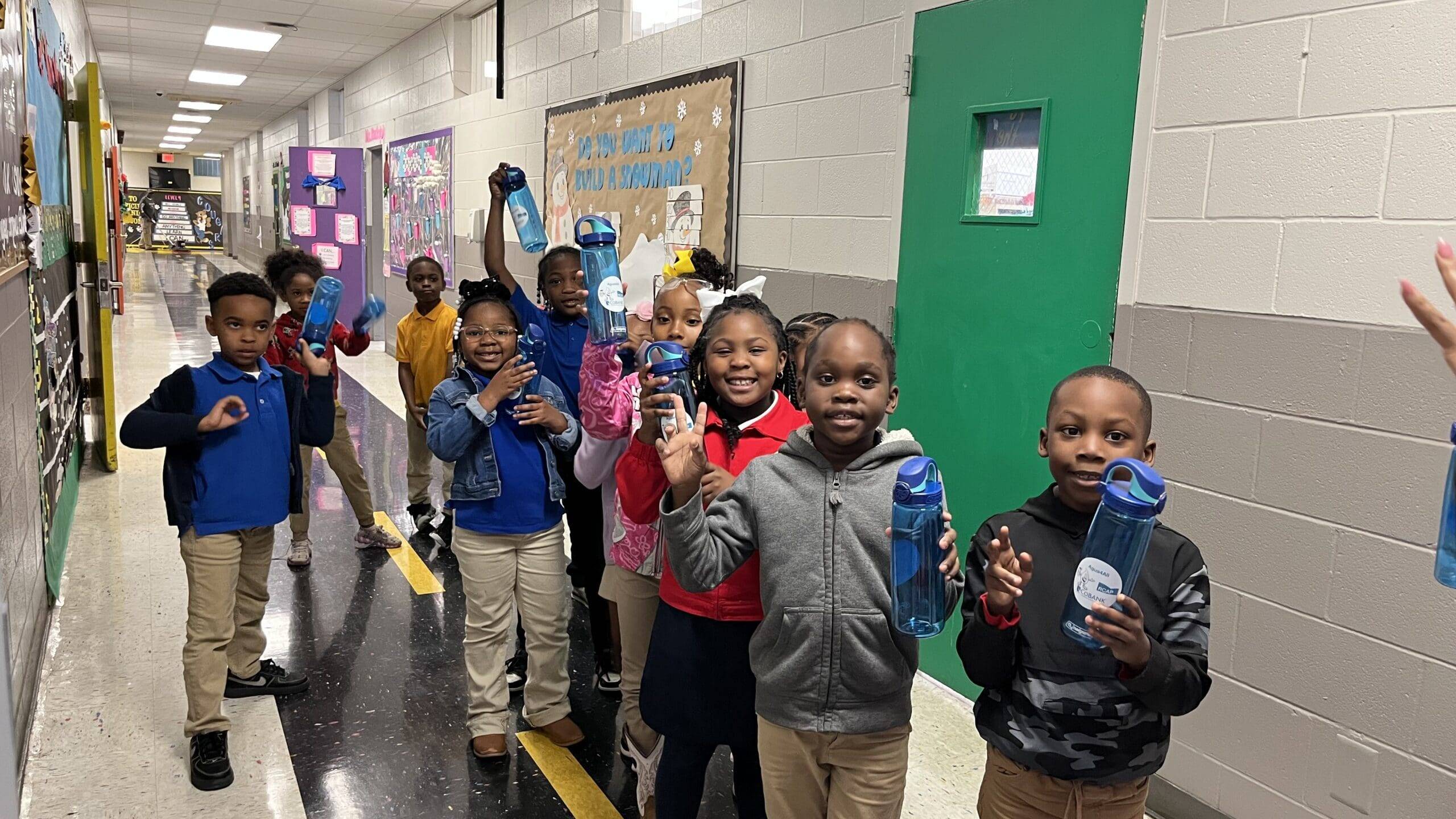 For many of them, this was the first time they could remember using a working water fountain at school.