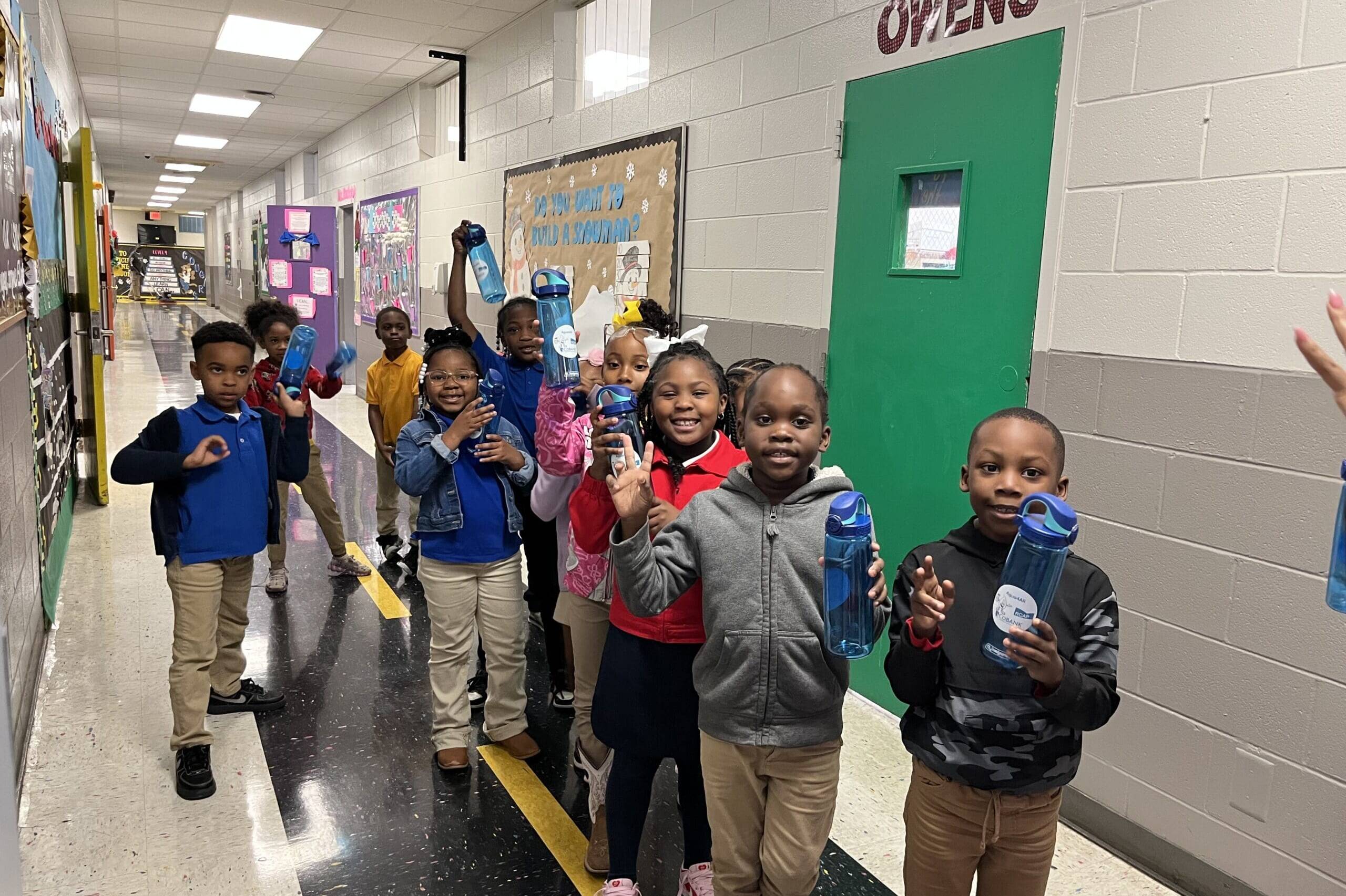 For many of them, this was the first time they could remember using a working water fountain at school.