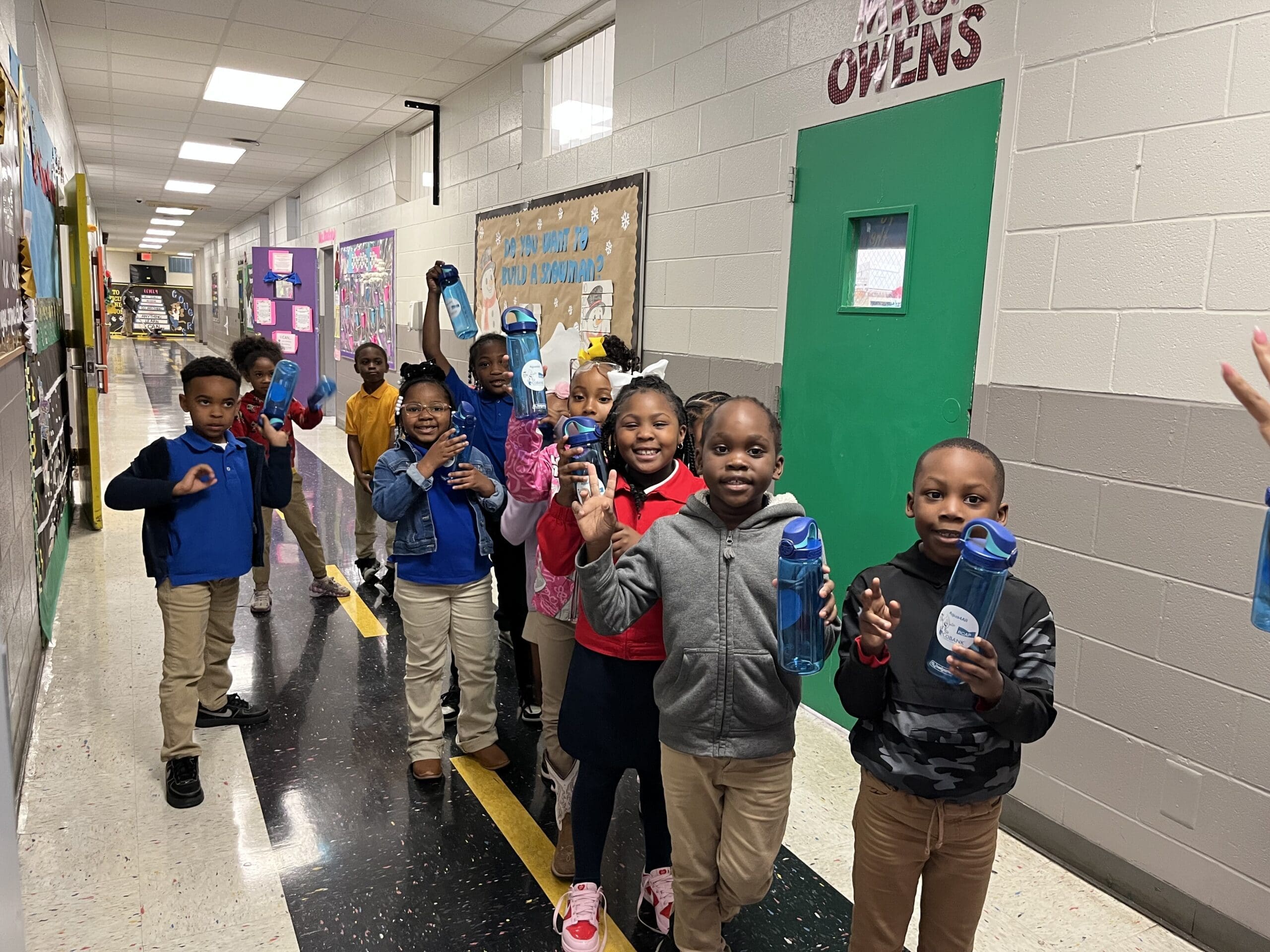 For many of them, this was the first time they could remember using a working water fountain at school.